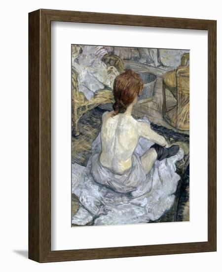 Rousse (La Toilette)-Henri de Toulouse-Lautrec-Framed Giclee Print