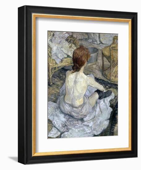 Rousse (La Toilette)-Henri de Toulouse-Lautrec-Framed Giclee Print