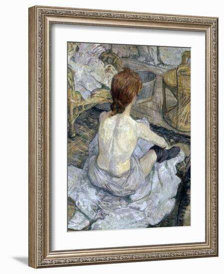 Rousse (La Toilette)-Henri de Toulouse-Lautrec-Framed Giclee Print