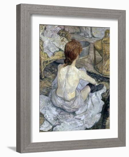 Rousse (La Toilette)-Henri de Toulouse-Lautrec-Framed Giclee Print