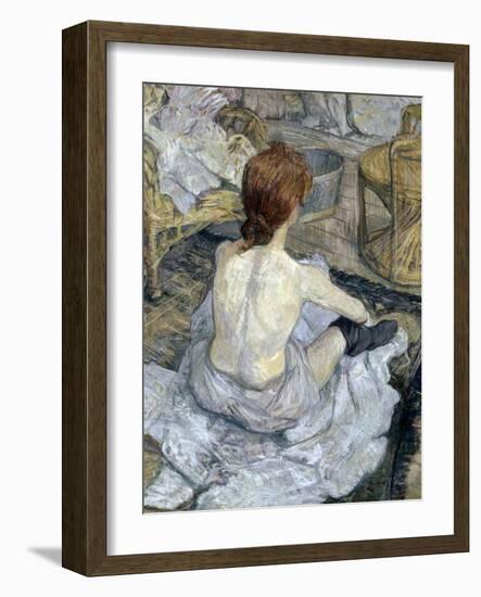 Rousse (La Toilette)-Henri de Toulouse-Lautrec-Framed Giclee Print