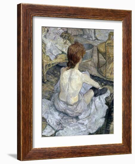 Rousse (La Toilette)-Henri de Toulouse-Lautrec-Framed Giclee Print
