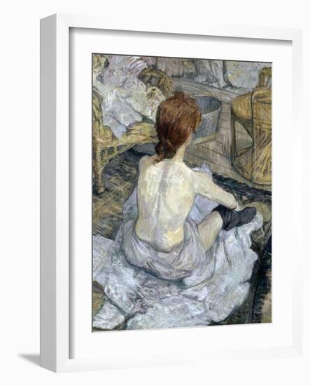 Rousse (La Toilette)-Henri de Toulouse-Lautrec-Framed Giclee Print