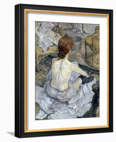 Rousse (La Toilette)-Henri de Toulouse-Lautrec-Framed Giclee Print