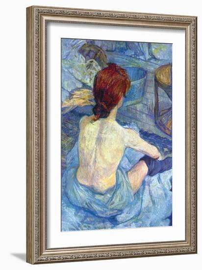 Rousse the Toilet-Henri de Toulouse-Lautrec-Framed Art Print