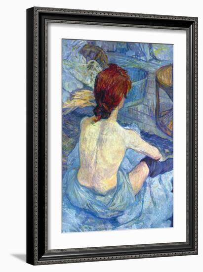 Rousse The Toilet-Henri de Toulouse-Lautrec-Framed Art Print