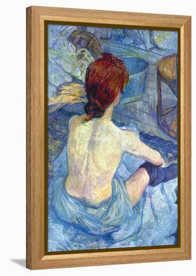 Rousse The Toilet-Henri de Toulouse-Lautrec-Framed Stretched Canvas