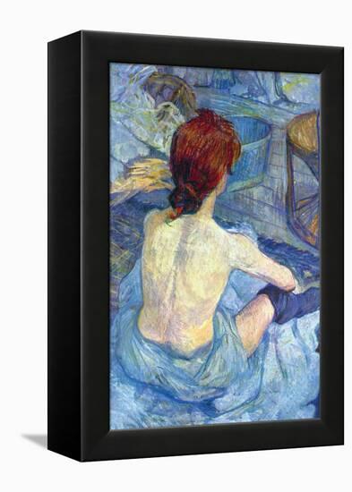 Rousse The Toilet-Henri de Toulouse-Lautrec-Framed Stretched Canvas