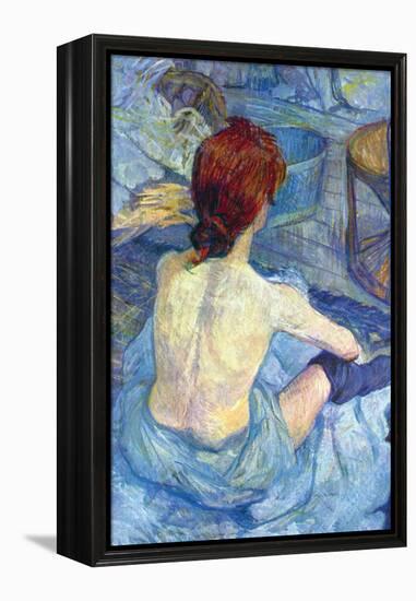 Rousse The Toilet-Henri de Toulouse-Lautrec-Framed Stretched Canvas