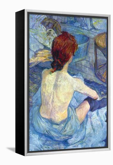 Rousse The Toilet-Henri de Toulouse-Lautrec-Framed Stretched Canvas