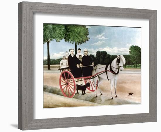 Rousseau: Cart, 1908-Henri Rousseau-Framed Giclee Print