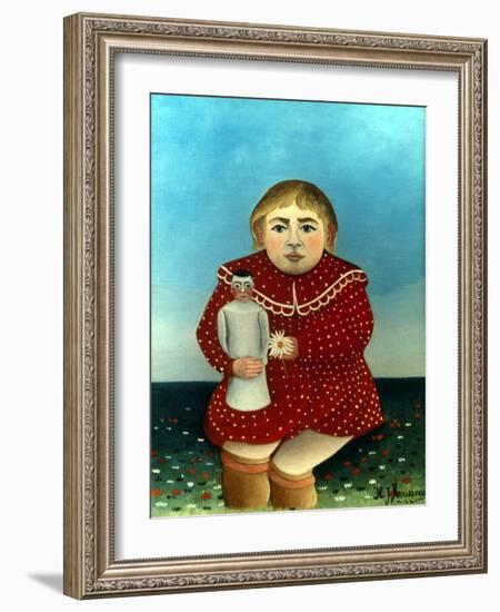 Rousseau: Child/Doll, C1906-Henri Rousseau-Framed Giclee Print