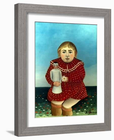 Rousseau: Child/Doll, C1906-Henri Rousseau-Framed Giclee Print