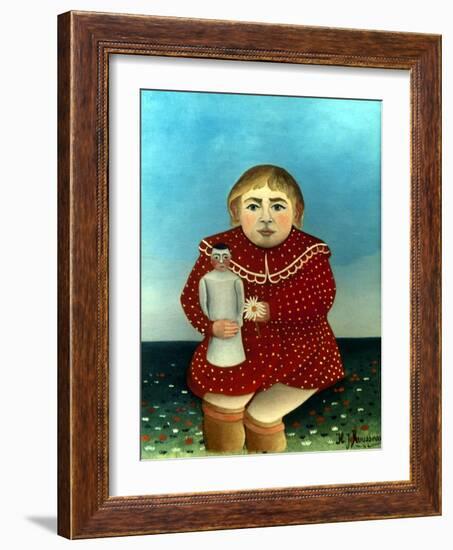 Rousseau: Child/Doll, C1906-Henri Rousseau-Framed Giclee Print