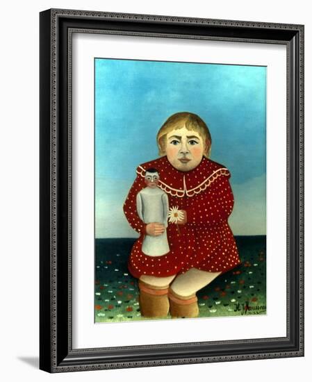 Rousseau: Child/Doll, C1906-Henri Rousseau-Framed Giclee Print