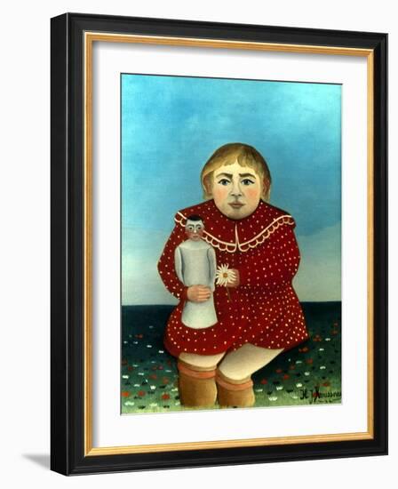 Rousseau: Child/Doll, C1906-Henri Rousseau-Framed Giclee Print