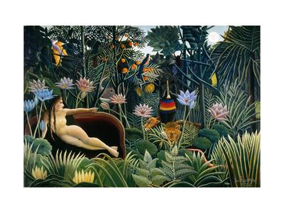 Carnival Evening by Henri Rousseau Paper Print Repro