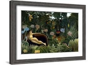 Rousseau: Dream, 1910-Henri Rousseau-Framed Giclee Print