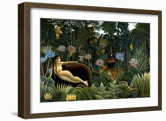 Rousseau: Dream, 1910-Henri Rousseau-Framed Giclee Print