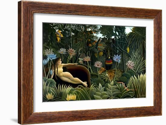 Rousseau: Dream, 1910-Henri Rousseau-Framed Giclee Print