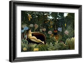 Rousseau: Dream, 1910-Henri Rousseau-Framed Giclee Print
