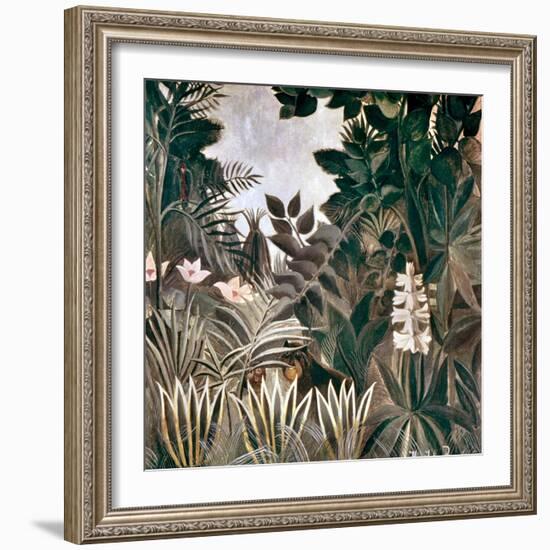 Rousseau: Jungle, 1909-Henri Rousseau-Framed Giclee Print