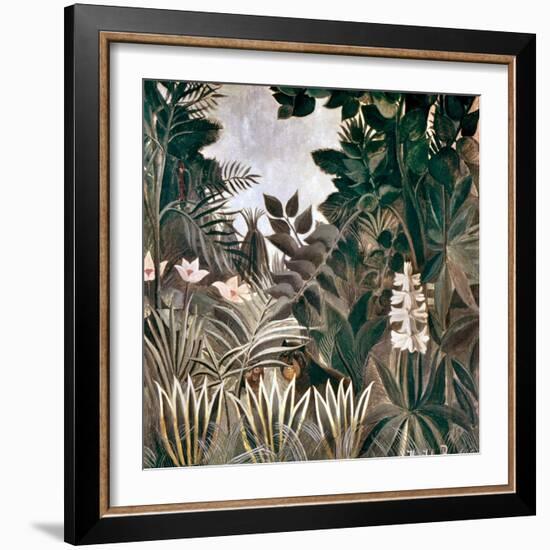 Rousseau: Jungle, 1909-Henri Rousseau-Framed Giclee Print