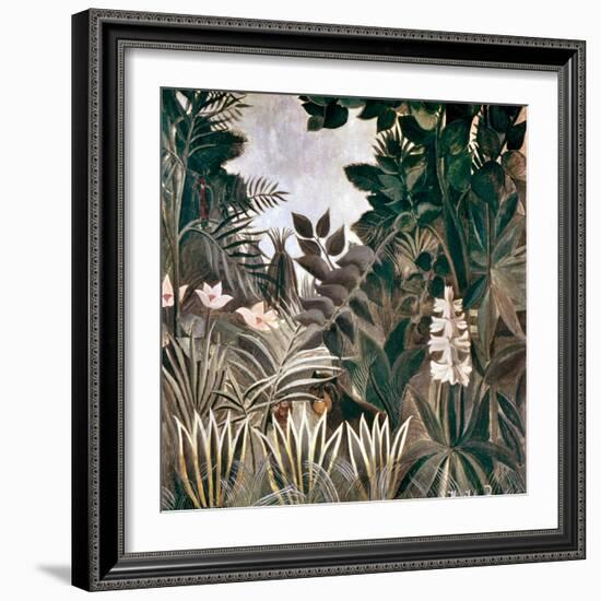 Rousseau: Jungle, 1909-Henri Rousseau-Framed Giclee Print