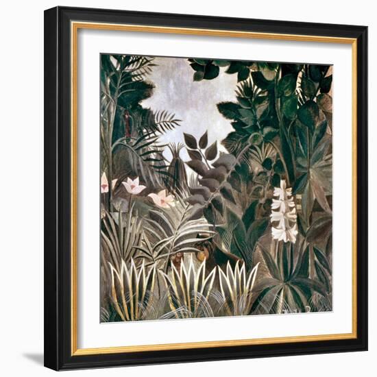 Rousseau: Jungle, 1909-Henri Rousseau-Framed Giclee Print