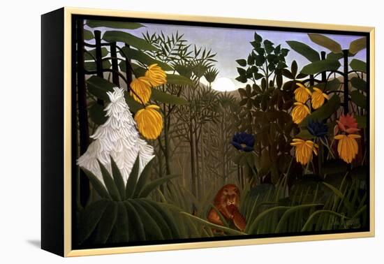 Rousseau: Lion-Henri Rousseau-Framed Premier Image Canvas