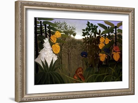 Rousseau: Lion-Henri Rousseau-Framed Giclee Print