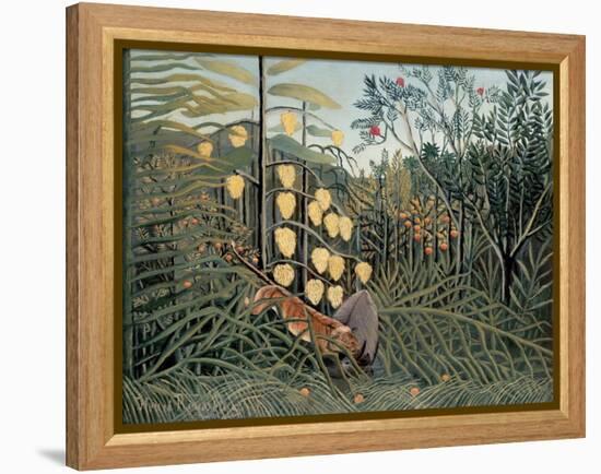 Rousseau's Jungle II-Henri Rousseau-Framed Stretched Canvas