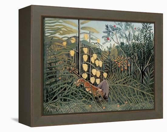 Rousseau's Jungle II-Henri Rousseau-Framed Stretched Canvas