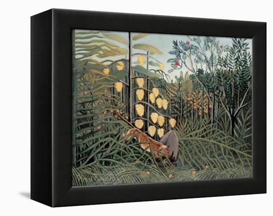 Rousseau's Jungle II-Henri Rousseau-Framed Stretched Canvas