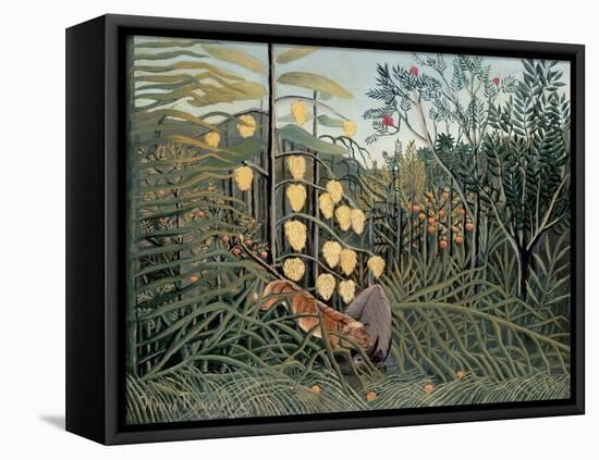 Rousseau's Jungle II-Henri Rousseau-Framed Stretched Canvas