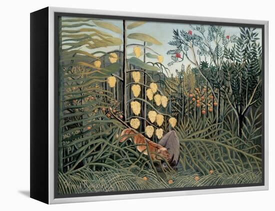 Rousseau's Jungle II-Henri Rousseau-Framed Stretched Canvas