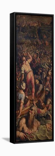Rout of the Turks at Piombino, 1563-1565-Giorgio Vasari-Framed Premier Image Canvas