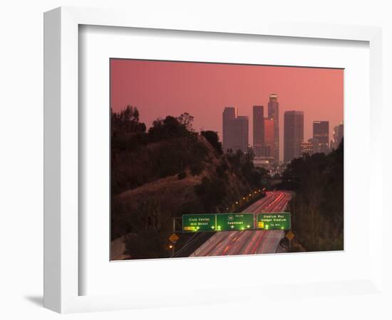 Route 110, Los Angeles, California, United States of America, North America-Alan Copson-Framed Photographic Print