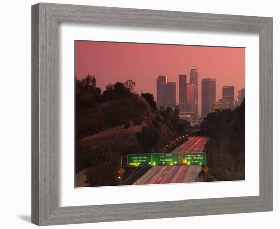 Route 110, Los Angeles, California, United States of America, North America-Alan Copson-Framed Photographic Print