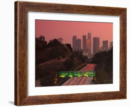 Route 110, Los Angeles, California, United States of America, North America-Alan Copson-Framed Photographic Print