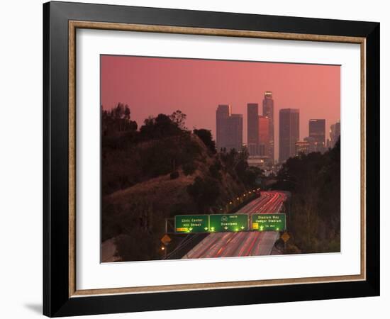 Route 110, Los Angeles, California, United States of America, North America-Alan Copson-Framed Photographic Print