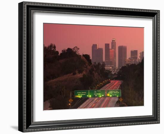 Route 110, Los Angeles, California, United States of America, North America-Alan Copson-Framed Photographic Print