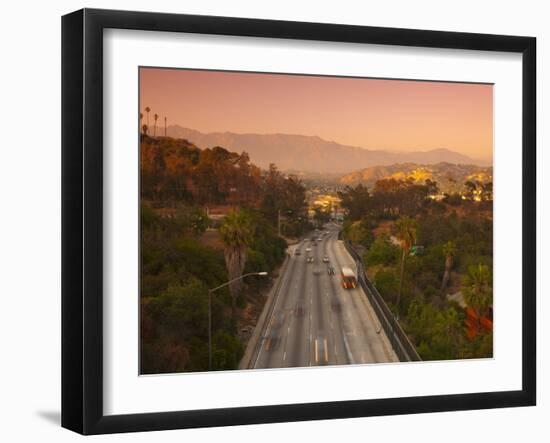 Route 110, Los Angeles, California, USA-Alan Copson-Framed Photographic Print