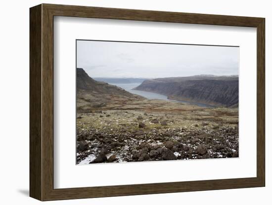 Route 60, View on Geirpjofsfjšrdur, Westfjords, West Iceland-Julia Wellner-Framed Photographic Print