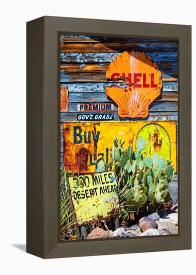 Route 66 - advertising - Arizona - United States-Philippe Hugonnard-Framed Premier Image Canvas