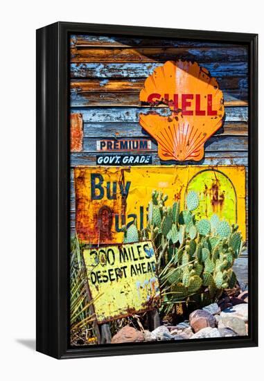 Route 66 - advertising - Arizona - United States-Philippe Hugonnard-Framed Premier Image Canvas