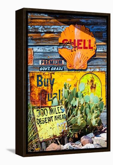 Route 66 - advertising - Arizona - United States-Philippe Hugonnard-Framed Premier Image Canvas