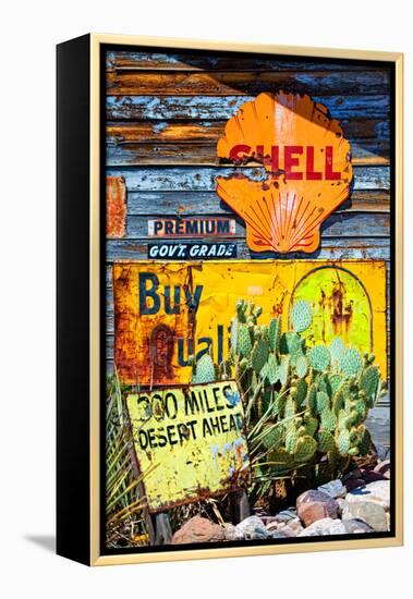 Route 66 - advertising - Arizona - United States-Philippe Hugonnard-Framed Premier Image Canvas