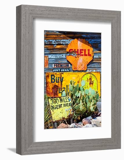 Route 66 - advertising - Arizona - United States-Philippe Hugonnard-Framed Photographic Print