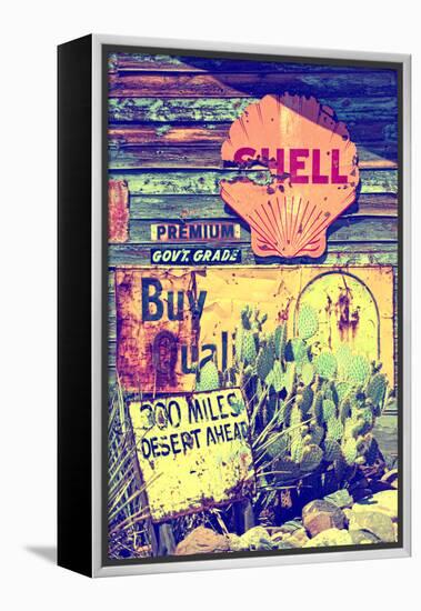 Route 66 - advertising - Arizona - United States-Philippe Hugonnard-Framed Premier Image Canvas